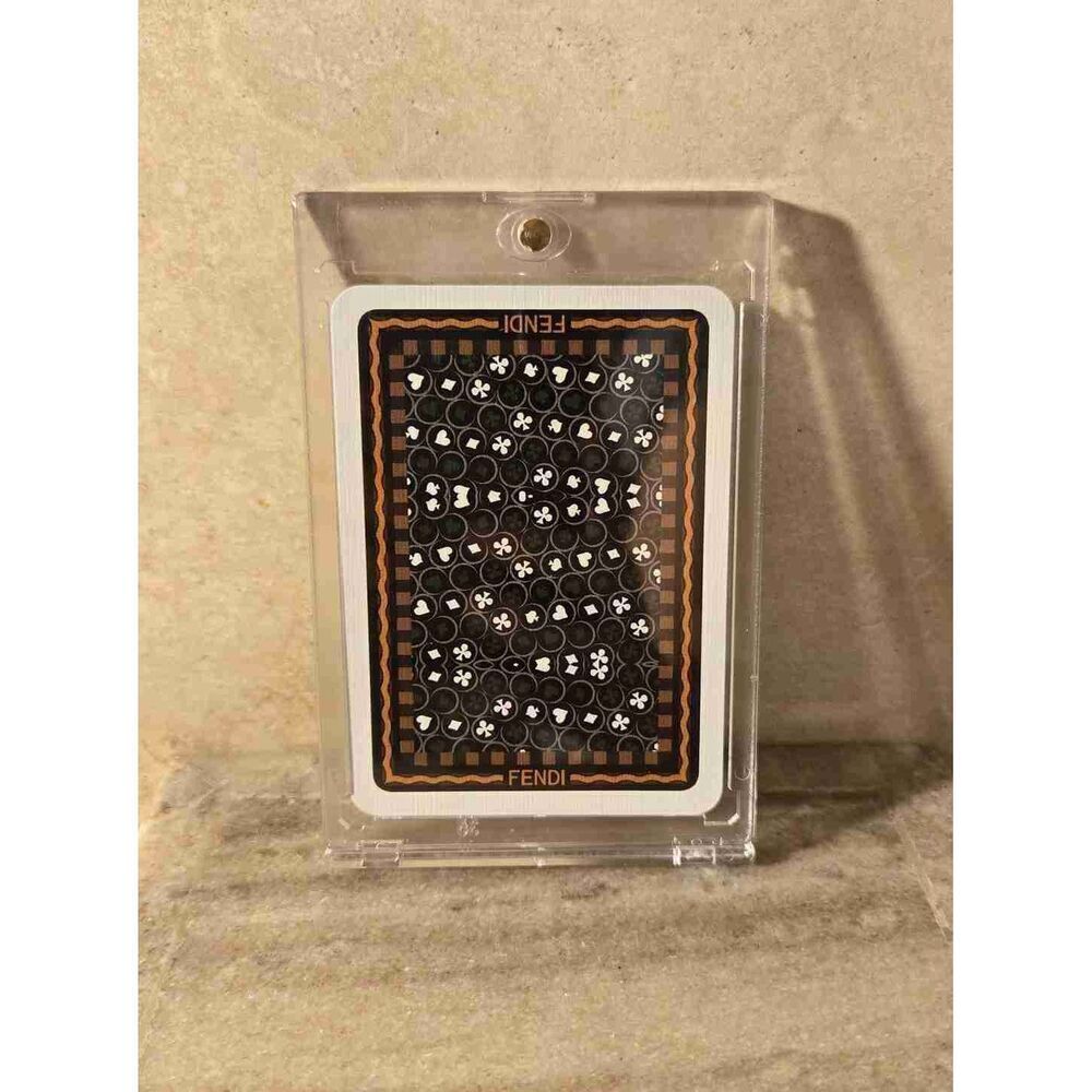 NEW Fendi Designer Encased Playing Card